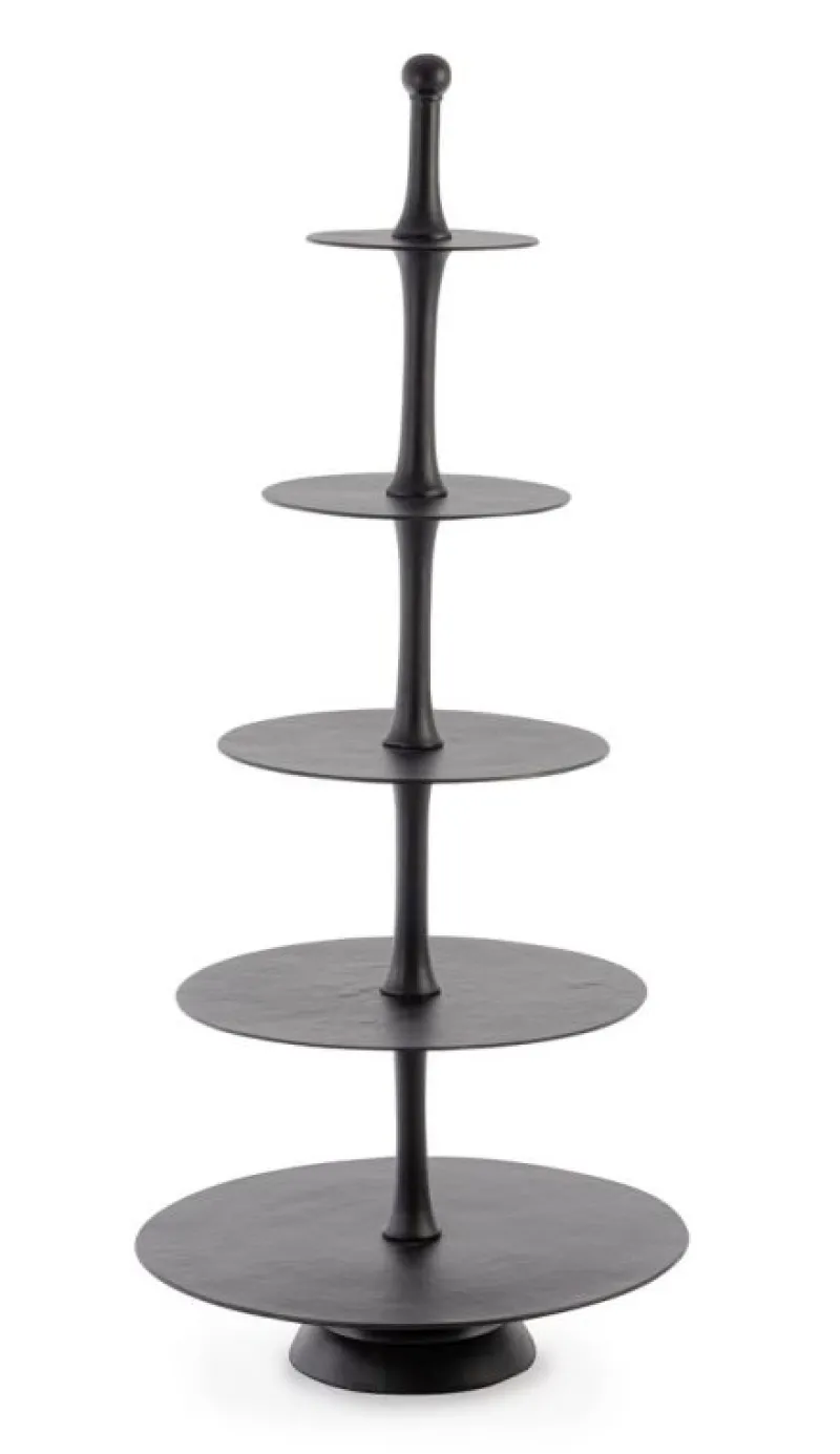 New Bizzotto ALZATA 5P DECORATIVA MALLET NERO H152