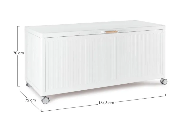 Outlet Bizzotto BAULE P.CUSC. C-RUOTE OCEAN BIANCO
