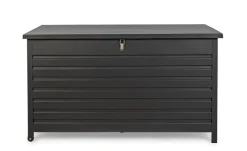 Clearance Bizzotto BAULE PORTA CUSCINI SMALL CON RUOTE ANTRACITE YK13 - ATLANTIC