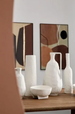 Discount Bizzotto BOTTIGLIA DECORATIVA HISAR TO BIANCO H35