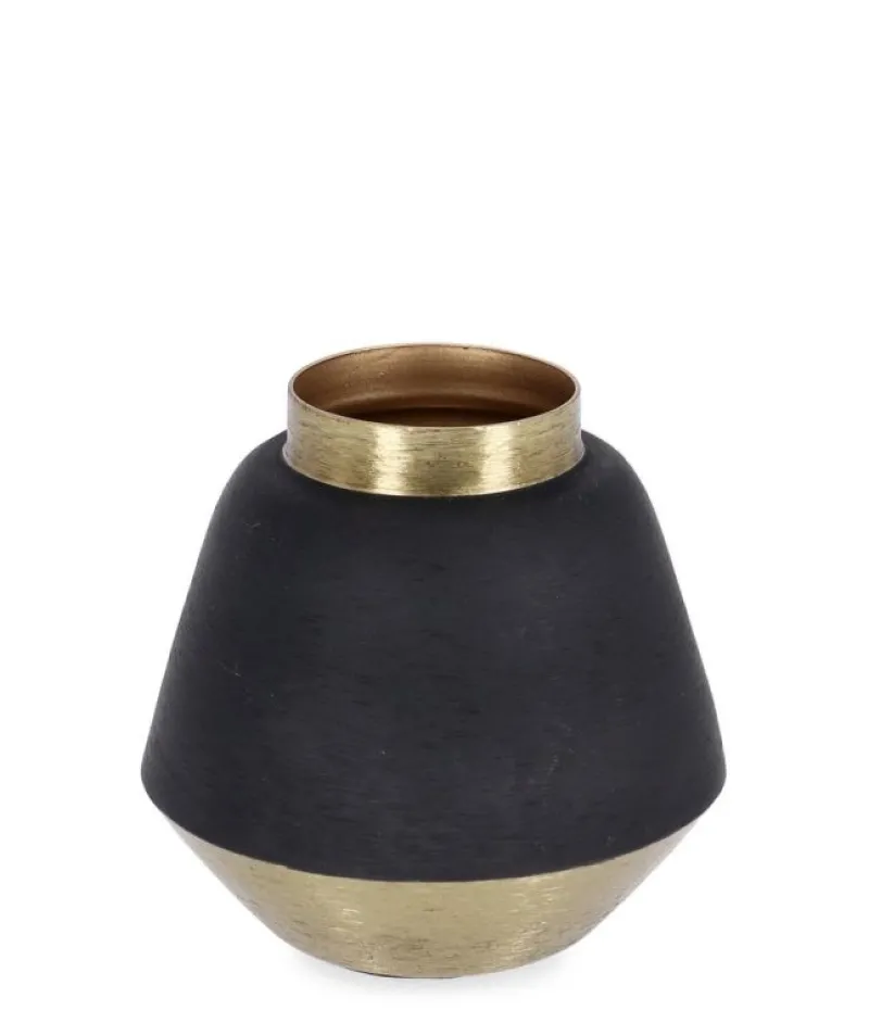 Sale Bizzotto BOTTIGLIA DECORATIVA SAAD ORO NERO H8