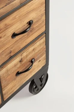 Discount Bizzotto CASSETTIERA 12C MINDIL C-RUOTE H95,5