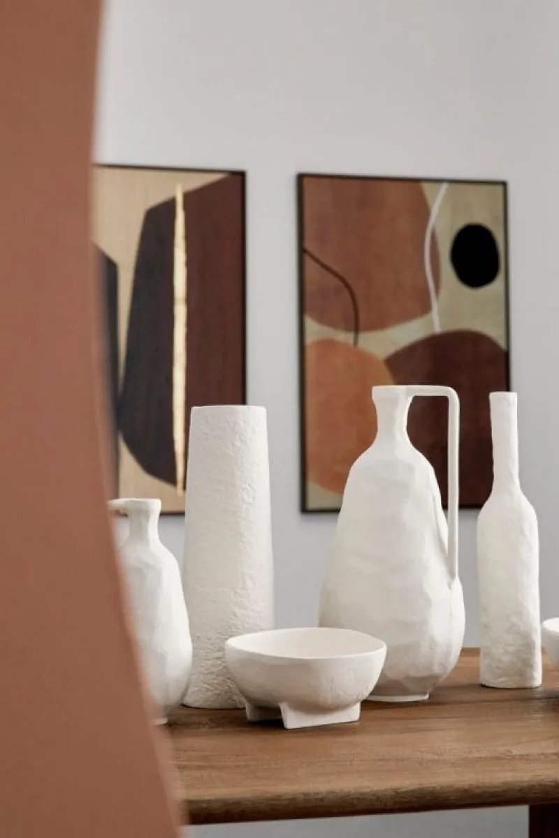 Outlet Bizzotto CIOTOLA DECORATIVA HISAR BIANCO H10