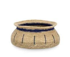 Outlet Bizzotto CIOTOLA DECORATIVA NINH NATURALE BLU D17