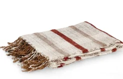 Discount Bizzotto COPERTA RAYRA NATURALE MARRONE 130X170