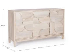 Online Bizzotto CREDENZA 3 ANTE IN LEGNO - ARCHITA