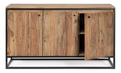 Outlet Bizzotto CREDENZA 3 ANTE IN LEGNO SHEESHAM - NARTAN