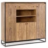 Clearance Bizzotto CREDENZA ALTA IN LEGNO SHEESHAM - NARTAN