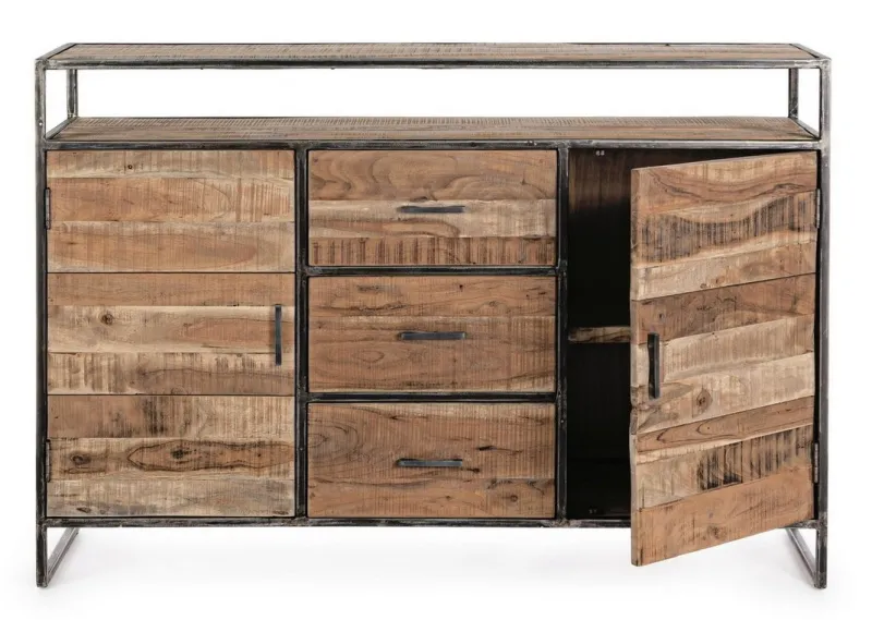 Online Bizzotto CREDENZA IN LEGNO 2 ANTE - ELMER