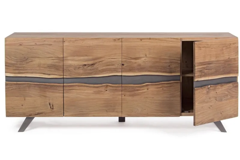 Clearance Bizzotto CREDENZA IN LEGNO 4 ANTE - ARON