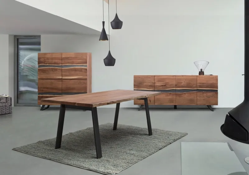 Clearance Bizzotto CREDENZA IN LEGNO 4 ANTE - ARON