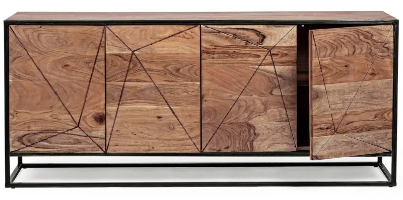 New Bizzotto CREDENZA IN LEGNO 4 ANTE - EGON