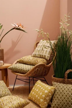 Sale Bizzotto CUSCINO CHAMBERY OCRA C-FIORE ROS 40X60