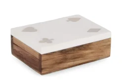 Sale Bizzotto DECORAZIONE CARTE FORTUNE BIANC 11,3X8,3