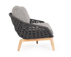 Clearance Bizzotto DIVANO 2/3 POSTI ANTRACITE - TAMIRES