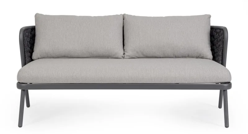 New Bizzotto DIVANO 2 POSTI ANTRACITE QS22/GRAPHITE - HARLOW