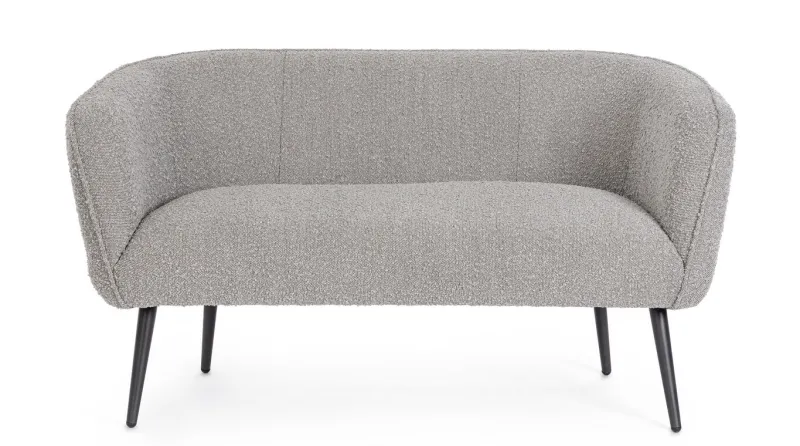 Online Bizzotto DIVANO 2 POSTI EFFETTO BOUCLE' GRIGIO - AVRIL