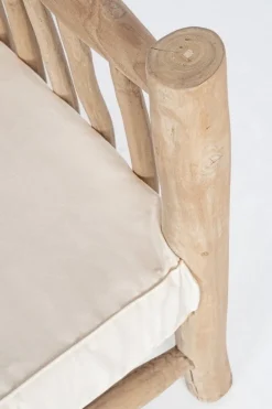 New Bizzotto DIVANO CON CUSCINO IN TEAK - SAHEL