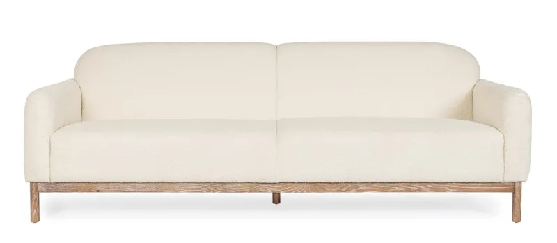 Outlet Bizzotto DIVANO EFFETTO BOUCLE' NATURALE - DETROIT