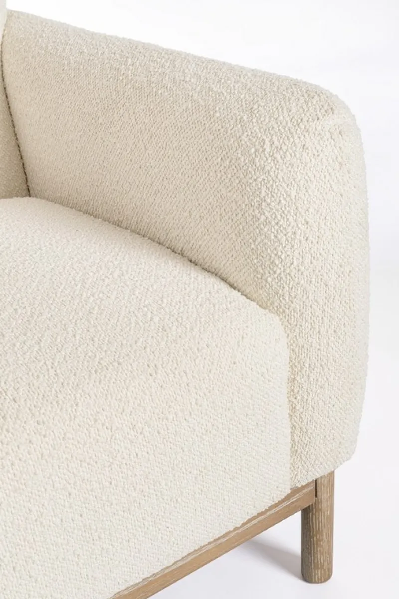 Outlet Bizzotto DIVANO EFFETTO BOUCLE' NATURALE - DETROIT