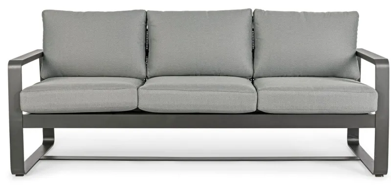 Outlet Bizzotto DIVANO IN ALLUMINIO ANTRACITE YK13 - MERRIGAN