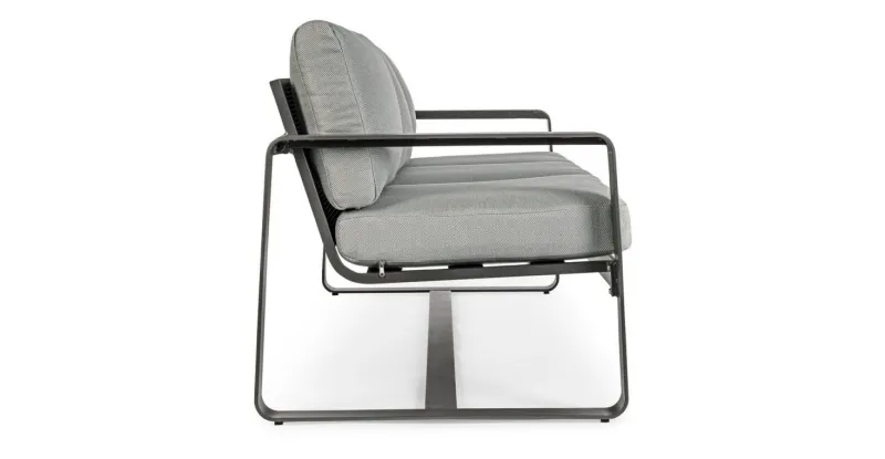 Outlet Bizzotto DIVANO IN ALLUMINIO ANTRACITE YK13 - MERRIGAN