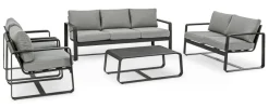 Outlet Bizzotto DIVANO IN ALLUMINIO ANTRACITE YK13 - MERRIGAN