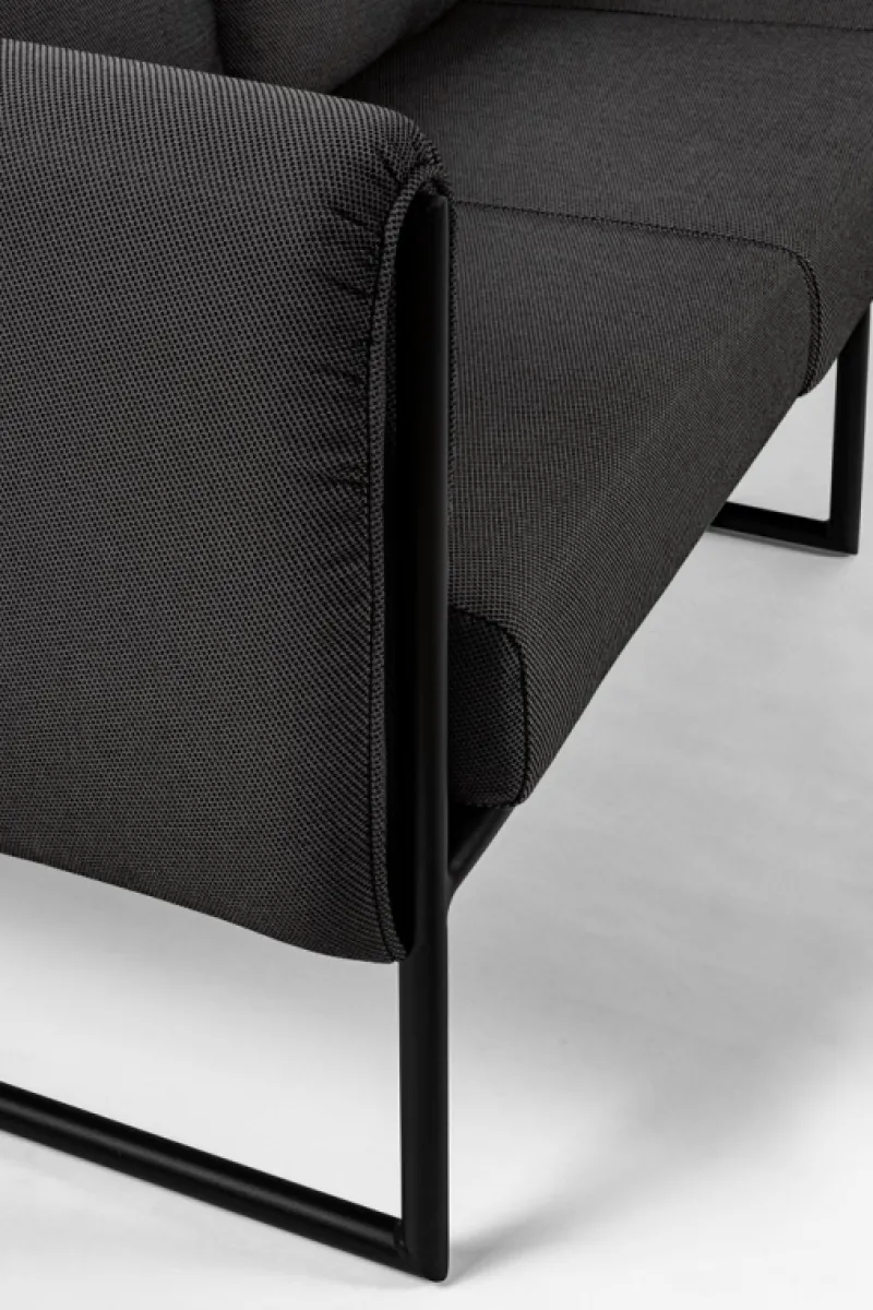 Clearance Bizzotto DIVANO IN ALLUMINIO ANTRACITE- PIXEL