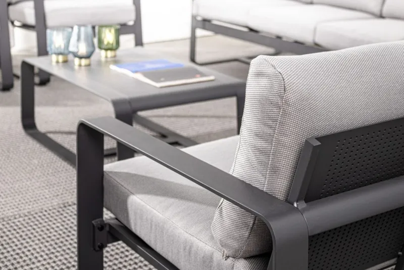 Clearance Bizzotto DIVANO IN ALLUMINIO ANTRACITE YK13 - MERRIGAN