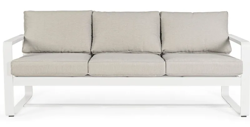 Outlet Bizzotto DIVANO IN ALLUMINIO BIANCO YK11 - MERRIGAN