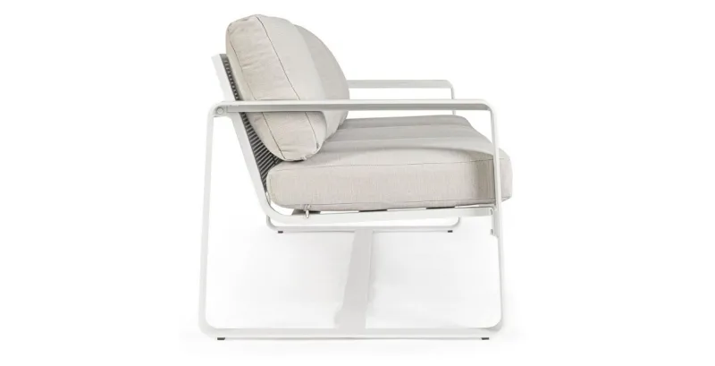 Outlet Bizzotto DIVANO IN ALLUMINIO BIANCO YK11 - MERRIGAN