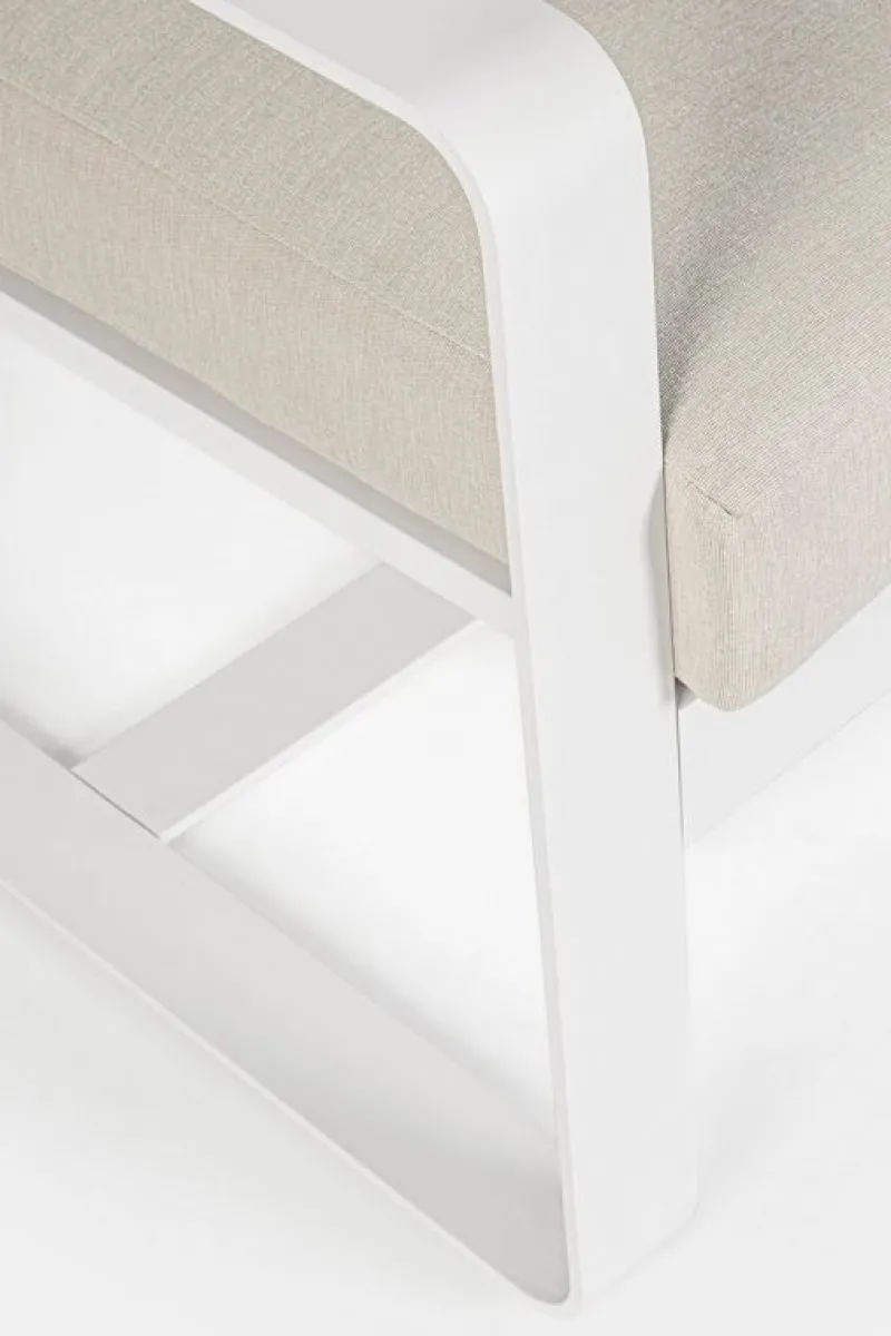 Sale Bizzotto DIVANO IN ALLUMINIO BIANCO YK11 - MERRIGAN