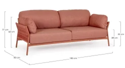 Sale Bizzotto DIVANO IN ALLUMINIO SIERRA QS21 - PARDIS