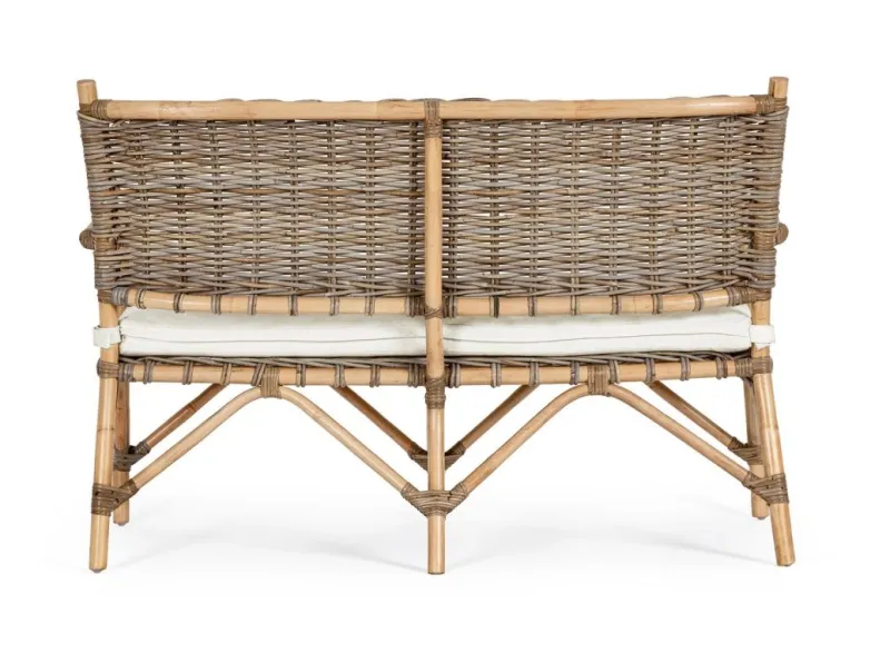 Outlet Bizzotto DIVANO IN FIBRE NATURALI CON CUSCINI - TARIFA