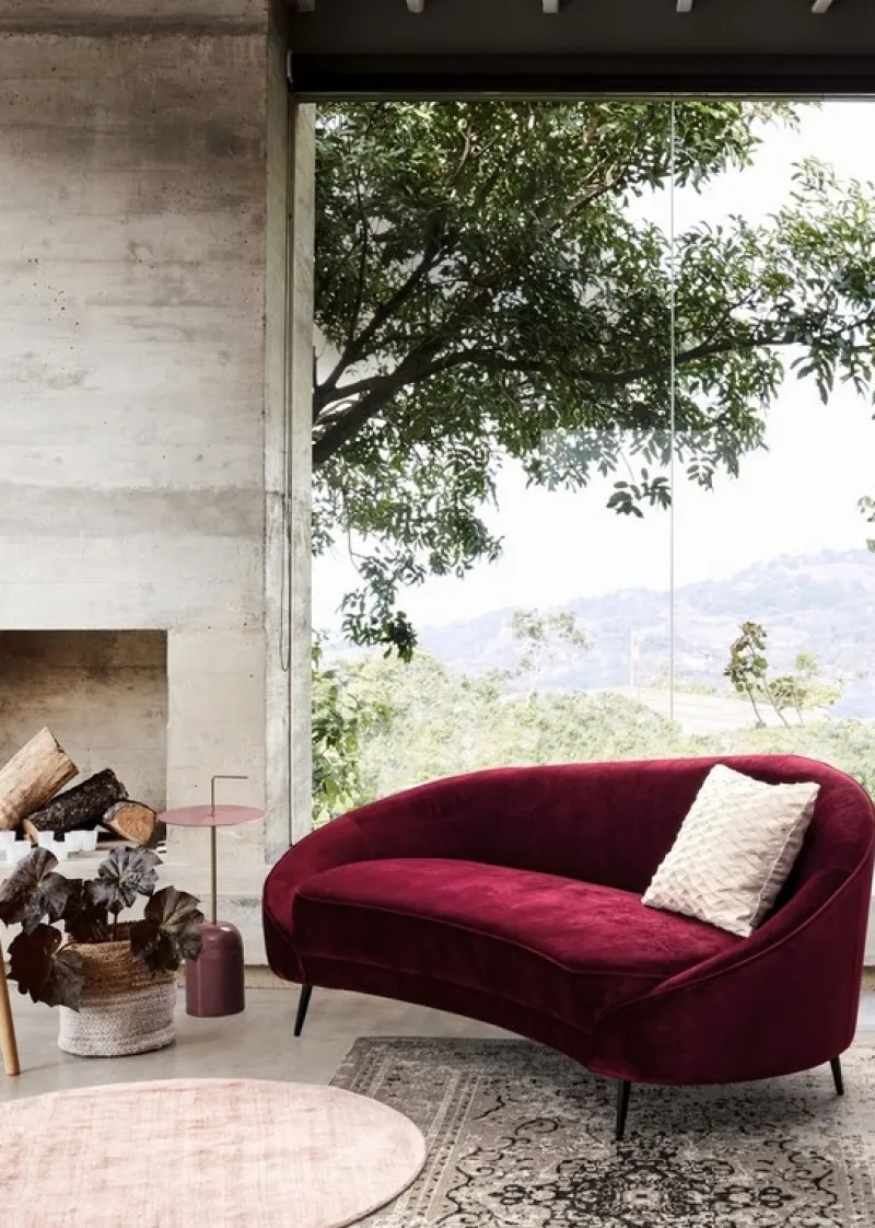 Best Bizzotto DIVANO IN VELLUTO COLOR WINE - SERAPHIN