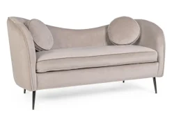 Bizzotto DIVANO IN VELLUTO GRIGIO CHIARO - CANDIS