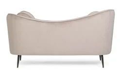 Bizzotto DIVANO IN VELLUTO GRIGIO CHIARO - CANDIS
