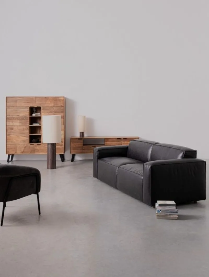 Outlet Bizzotto DIVANO 3P JOSEPH NERO