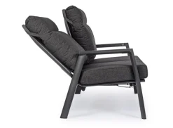 New Bizzotto DIVANO RECLINABILE IN ALLUMINIO ANTRACITE JX55 - KLEDI