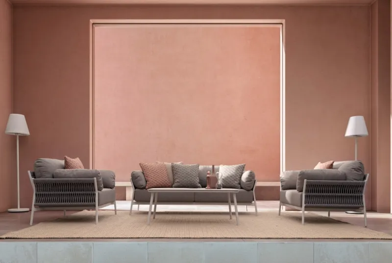 New Bizzotto FODERA CUSCINO ESTERNO BHAJAN ROSA 45X45