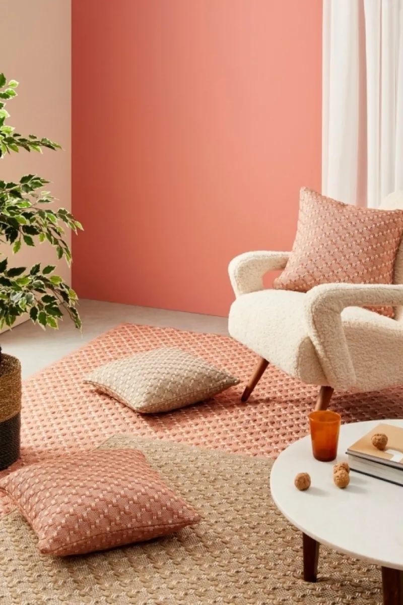 New Bizzotto FODERA CUSCINO ESTERNO BHAJAN ROSA 45X45