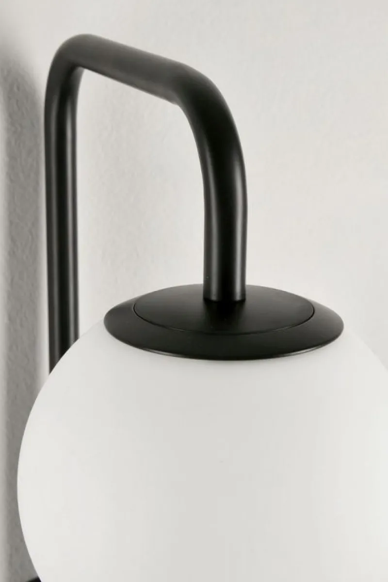 Sale Bizzotto LAMPADA APPLIQUE DELPHINE TO NERO H50