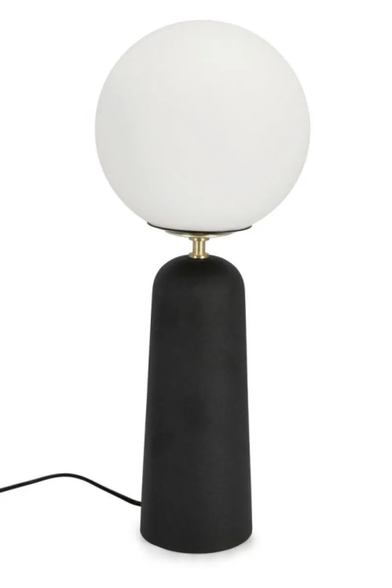 Bizzotto LAMPADA TAV. DELPHINE TONDO NERO H51