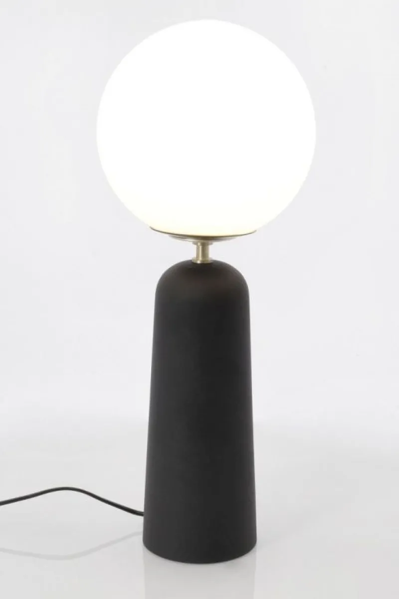 Bizzotto LAMPADA TAV. DELPHINE TONDO NERO H51