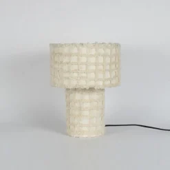 Discount Bizzotto LAMPADA TAV. DEVANG CHECK BEIGE H36