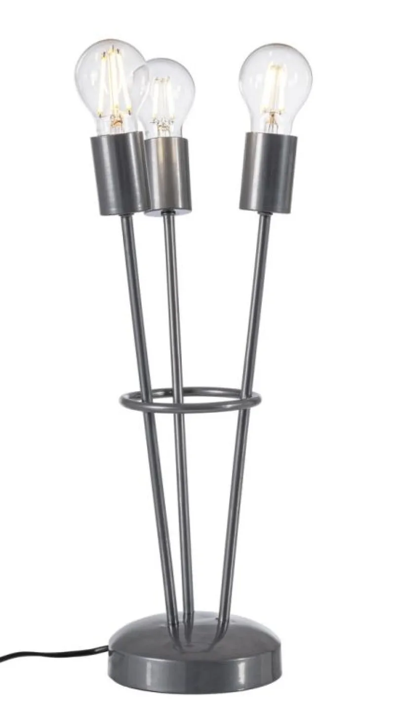 Best Bizzotto LAMPADA TAV. FIACCOLA 3LUCI ARGENTO H45