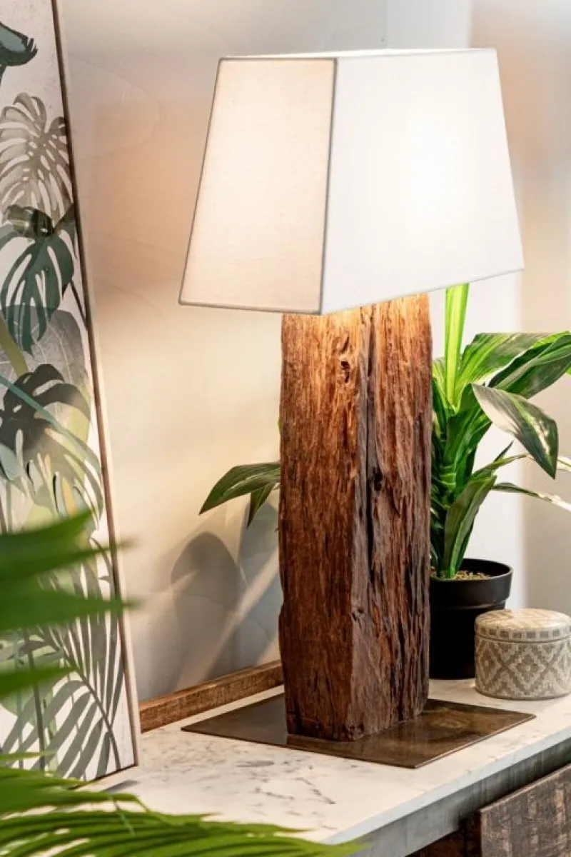 Sale Bizzotto LAMPADA TAV. HUGO OTTONE-BIANCO H85