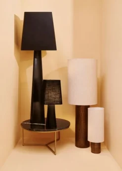 Discount Bizzotto LAMPADA TAV. TRIPURA NERO H61