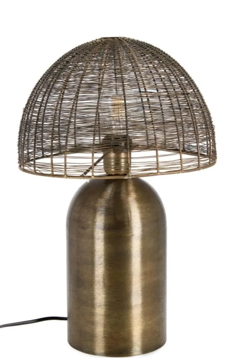 Online Bizzotto LAMPADA TAVOLO INAY DORATO