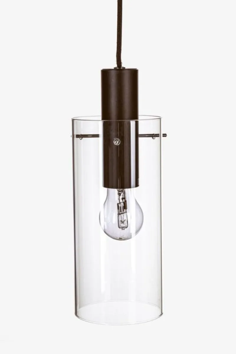 New Bizzotto LAMPADARIO 1LUCE AGLOW TRASP-NERO